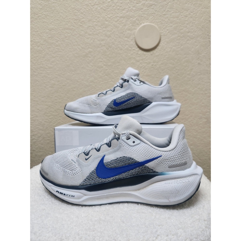 Nike Pegasus 41 Women 8 US Gray Blue Running Shoes Lightweight Athletic Sneakers